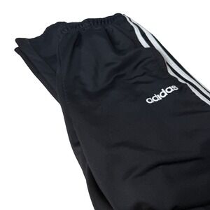 Adidas Track Pants Mens Small Black 3-Stripe Athletic Joggers GymTapered Leg